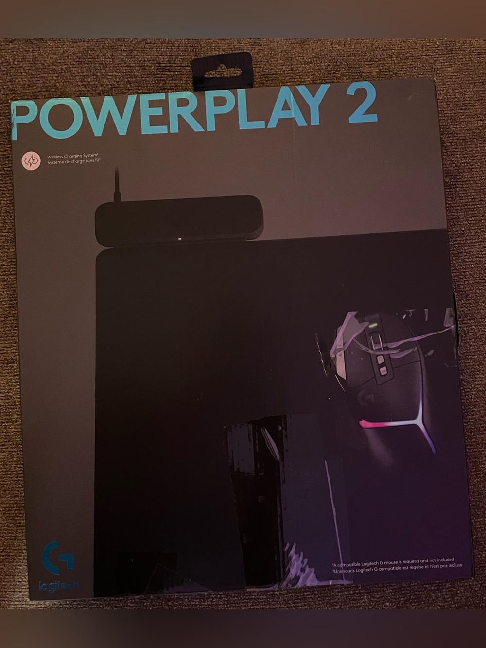 Logitech G POWERPLAY 2 Wireless Charging Mouse Pad - Black [947-000001]